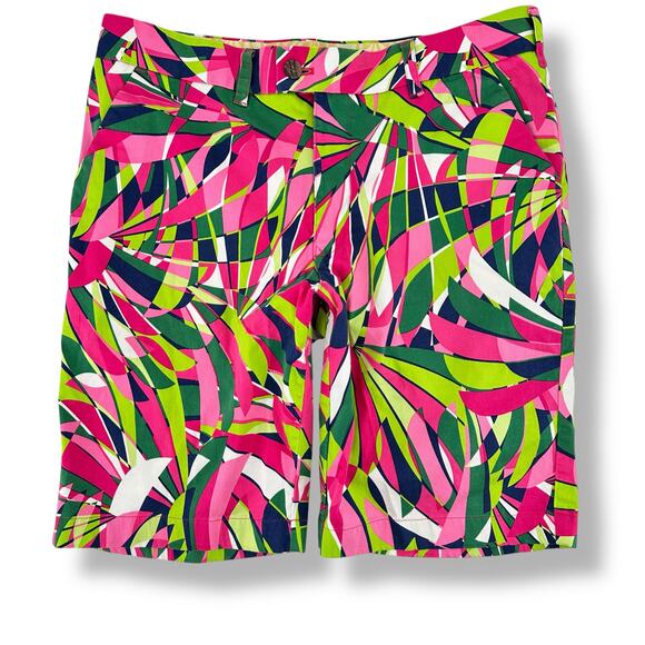 Loud Mouth Tropical Floral Mod Print Golf Shorts Mens Size 34 10" Inseam - Picture 1 of 6